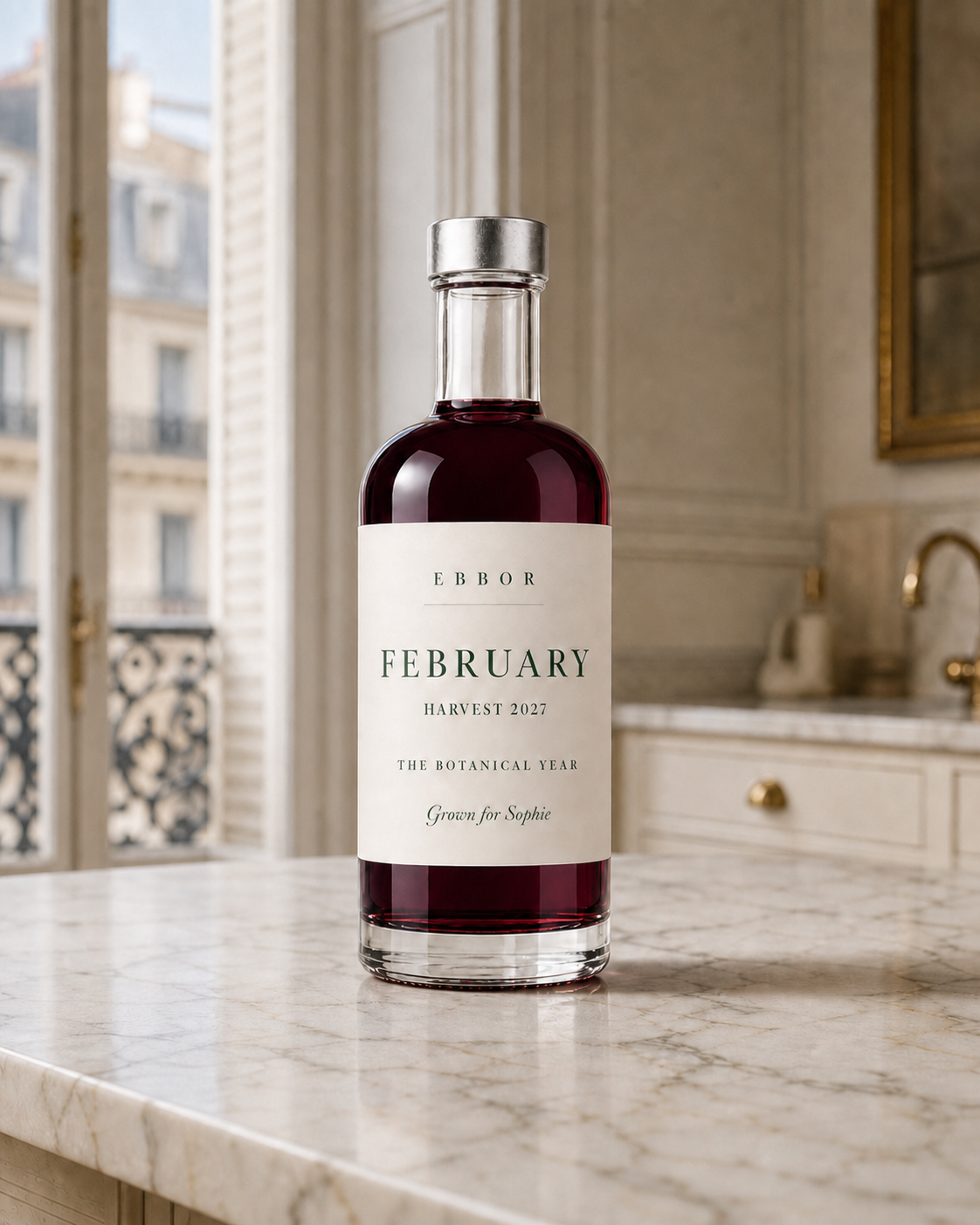The February edition bottle