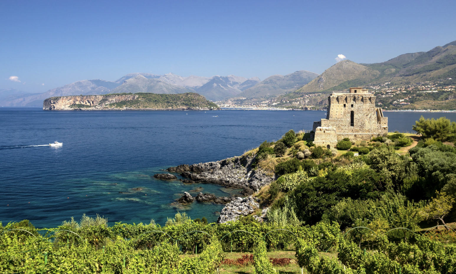 The Calabrian coastline where citron and bergamot are grown